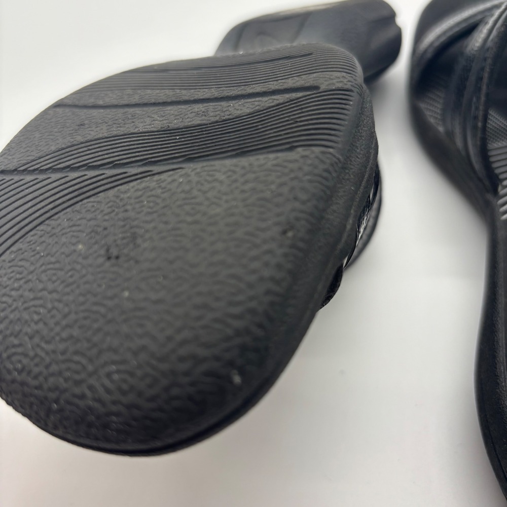 Clarks Cloudsteppers Slide Sandals Women 7 Black Arla Glison Adjustable Straps - Picture 13 of 13